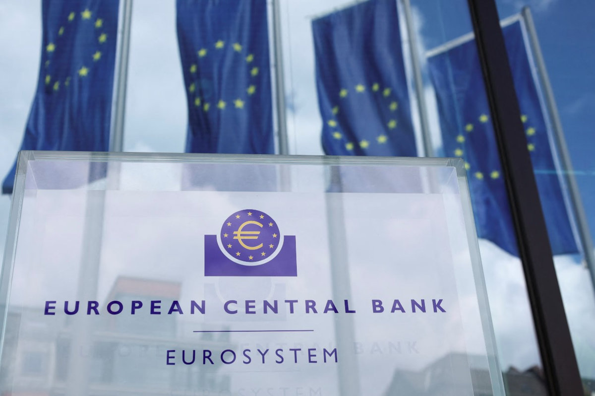 Signage is seen outside the European Central Bank (ECB) building, in Frankfurt, Germany, July 21, 2022. - REUTERS