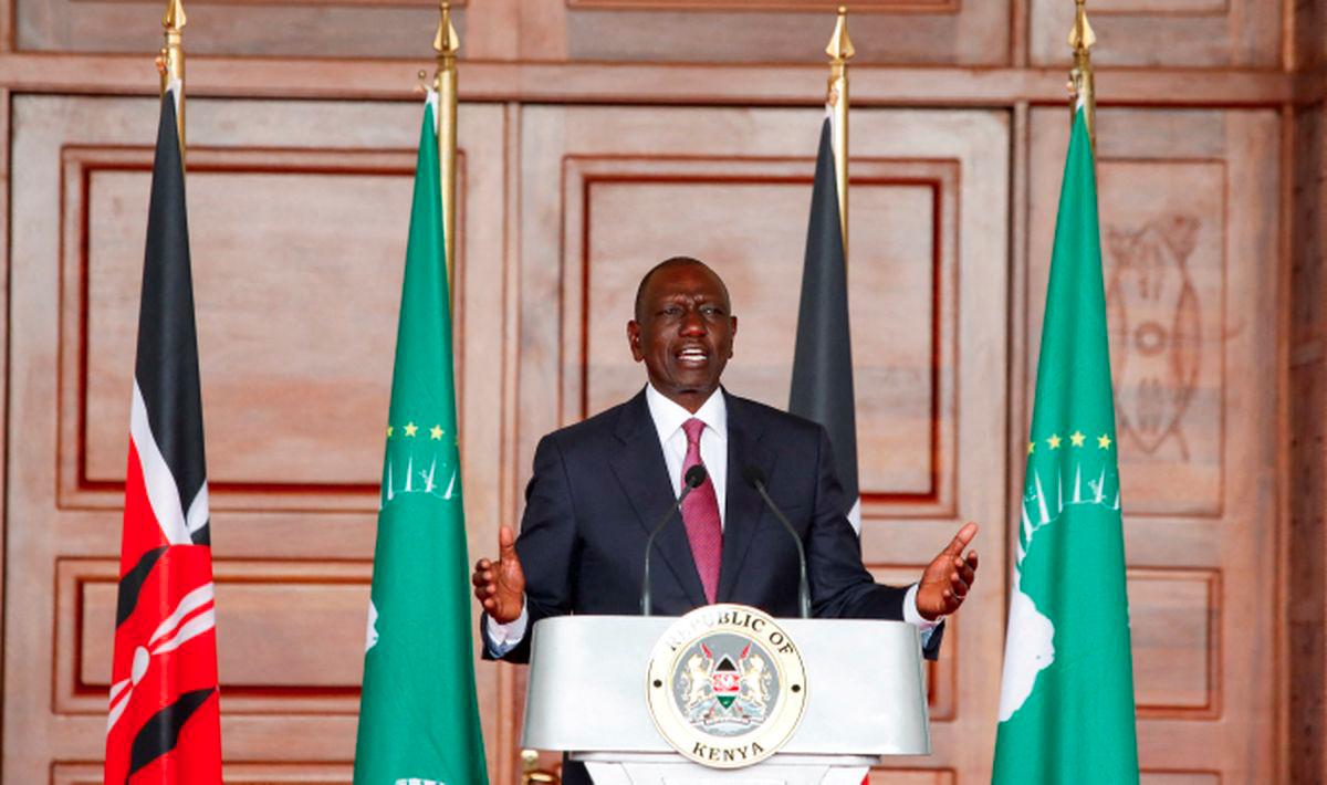 Kenya President William Ruto speaks at a news briefing over Congo situation after attending an African Union (AU) institutional reforms retreat at State House, Nairobi Kenya, January 27, 2025. - REUTERSPIX
