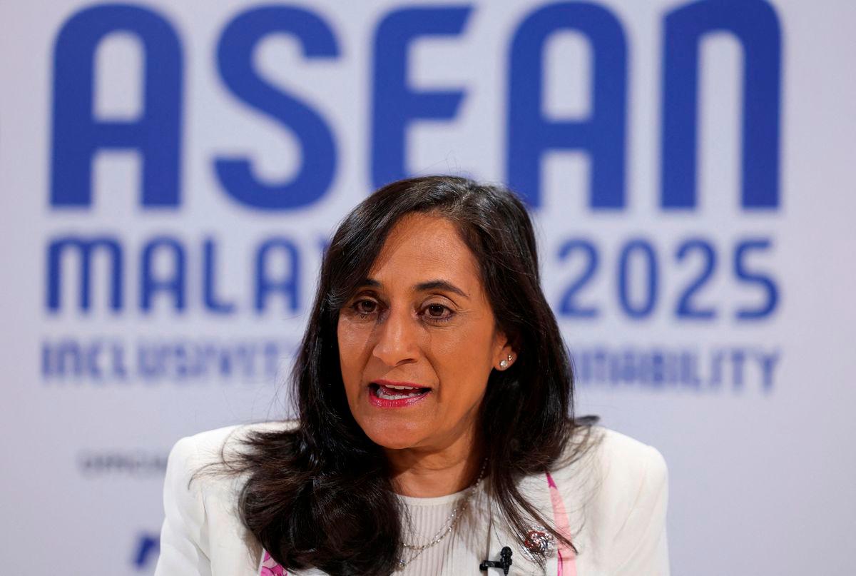 Canadian Foreign Minister Anita Anand speaks during an interview at Kuala Lumpur, Malaysia July 10, 2025. REUTERS/ Hasnoor Hussain
