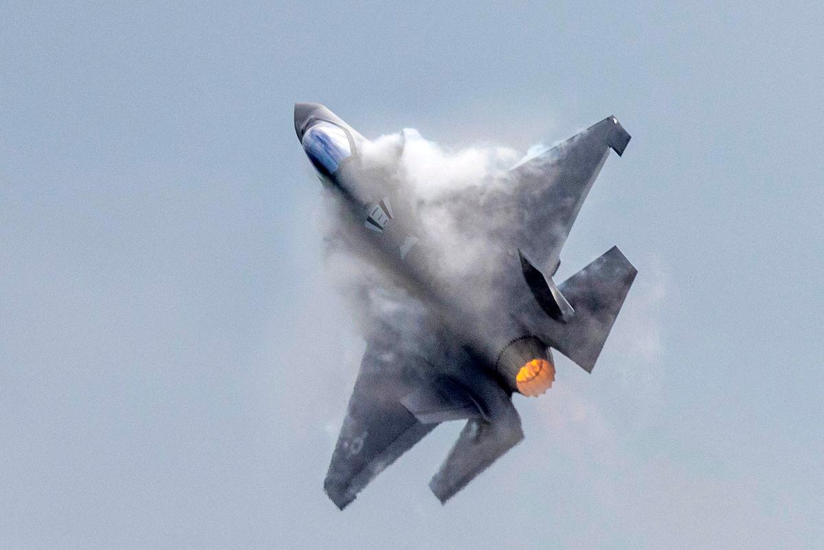 For representational purposes only : Lockheed Martin F-35 fighter jet at Schoenefeld Airport in Berlin, Germany June 5, 2024. REUTERS