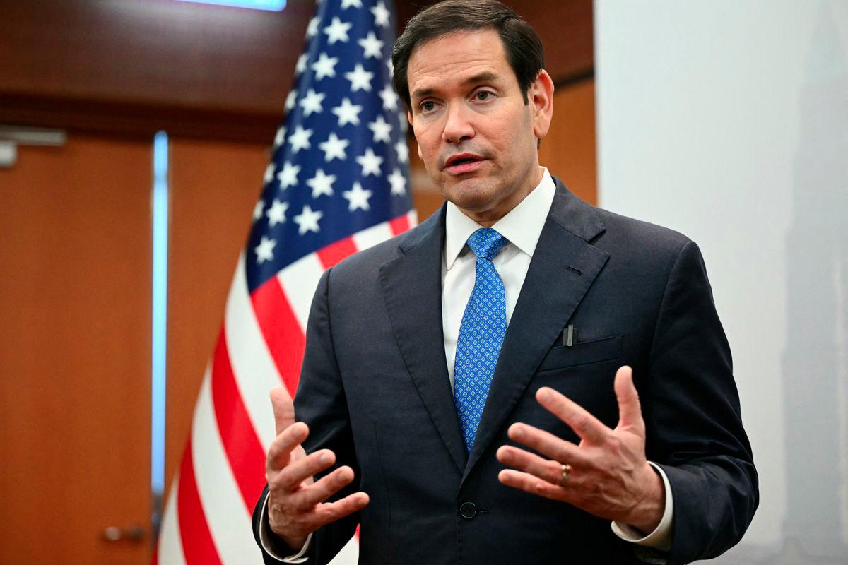 US Secretary of State Marco Rubio gives a media briefing during the ASEAN Foreign Ministers' Meeting at the Convention Centre in Kuala Lumpur, Malaysia on July 11, 2025. - Pool via REUTERSPIX