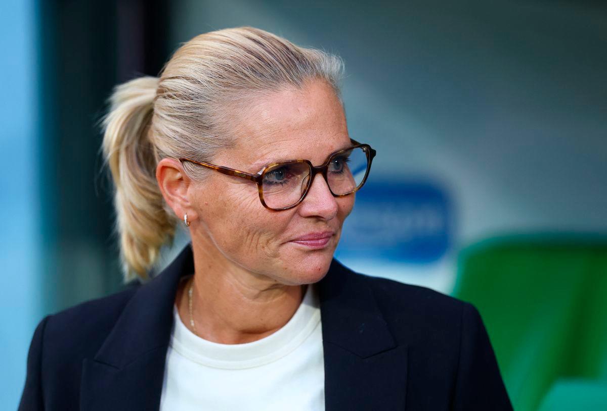 England manager Sarina Wiegman before the match - REUTERS