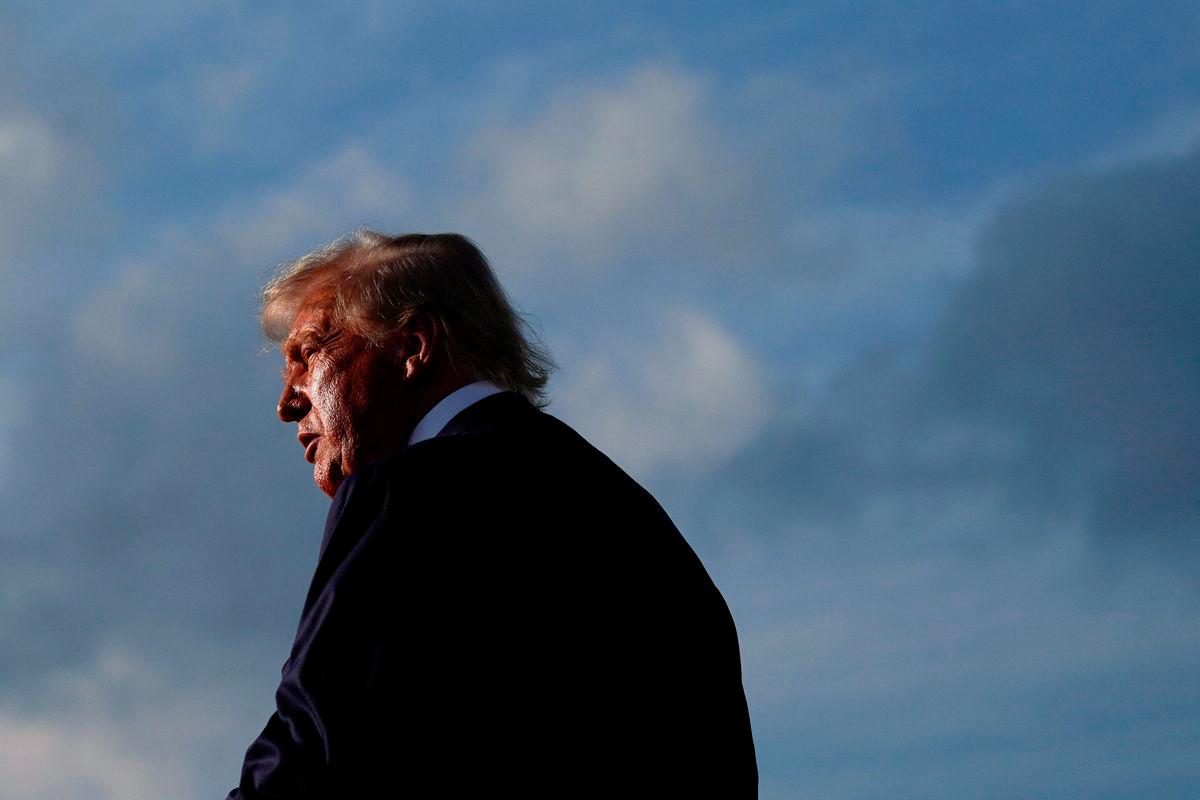 U.S. President Donald Trump walks upon his arrival from Pennsylvania, at Joint Base Andrews, Maryland, U.S., July 15, 2025. - REUTERSPIX