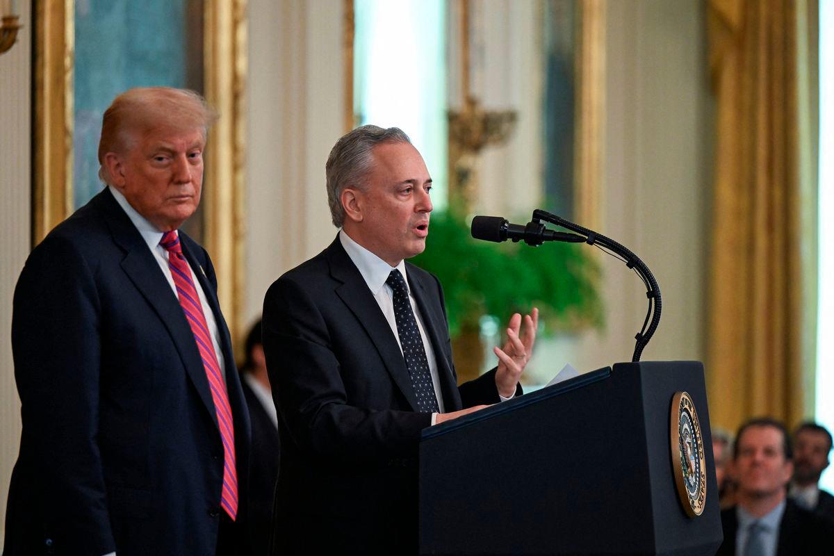 avid Sacks, AI &amp; Crypto Czar speaks next to U.S. President Donald Trump, during a signing ceremony for the “Genius Act”, which will develop regulatory framework for stablecoin cryptocurrencies and expand oversight of the industry - Reuterspix