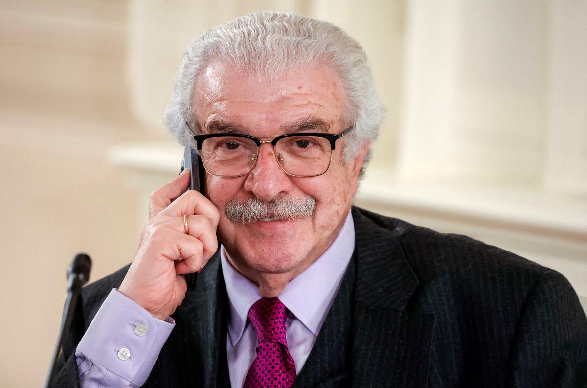 Mikhail Gusman, First Deputy Director-General of TASS, attends a meeting of Russian President Vladimir Putin with representatives of international news agencies on the sidelines of the St. Petersburg International Economic Forum (SPIEF) in Saint Petersburg, Russia June 18, 2025. - Sputnik/Vyacheslav Prokofyev/Pool via REUTERSPIX