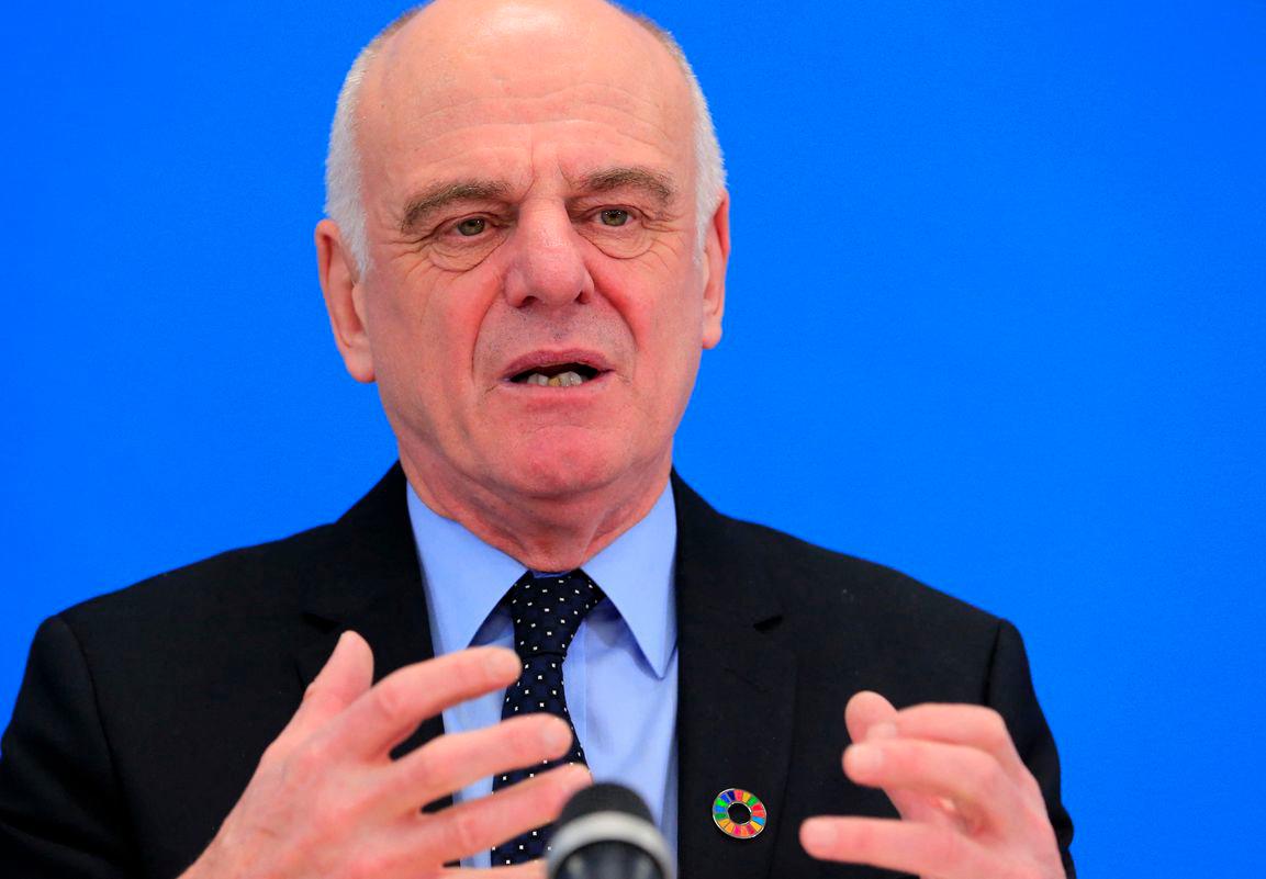 David Nabarro, candidate for Director General of the World Health Organization, attends a news conference at WHO headquarters in Geneva, Switzerland, January 26, 2017. - REUTERSPIX