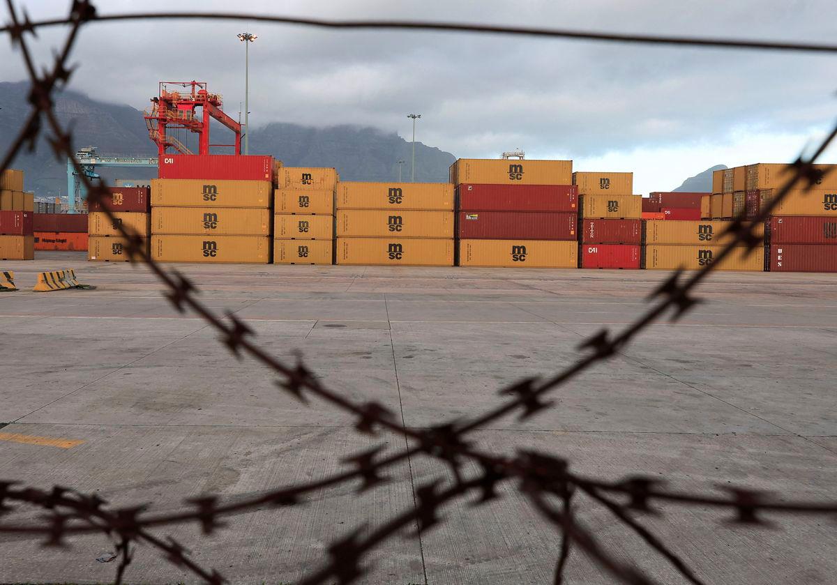 A view of containers at Cape Town harbour, in Cape Town, South Africa, August 1, 2025. - REUTERSPIX