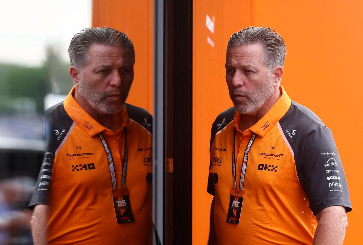 McLaren chief executive Zak Brown arrives ahead of practice REUTERS/Jakub Porzycki