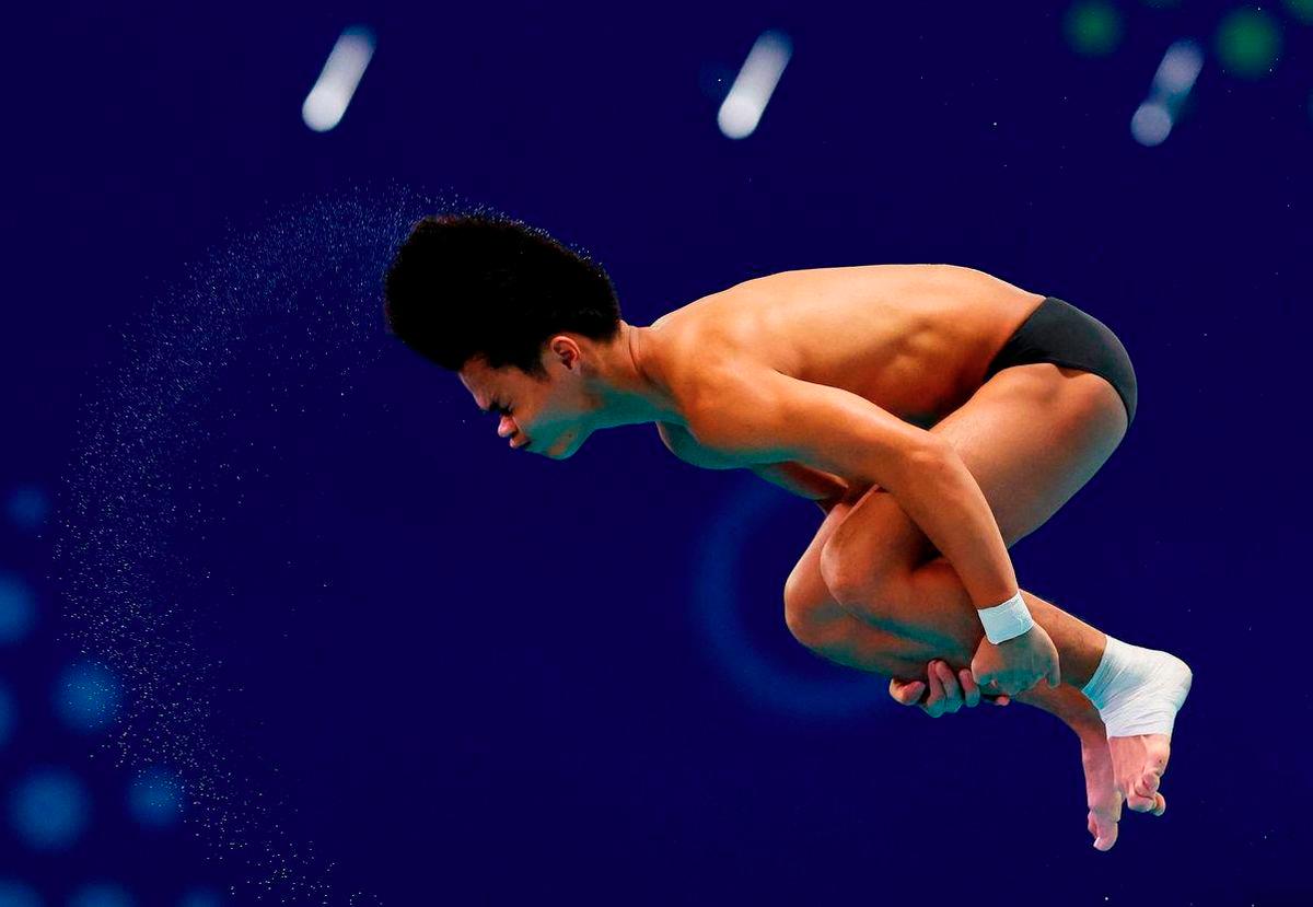 Malaysian diver Elvis Priestly Clement. - REUTERS