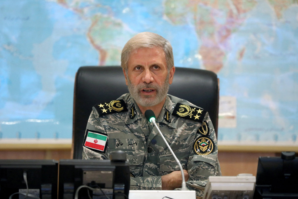 Iranian Army commander-in-chief Amir Hatami attends a meeting in the Iranian Army's War Command Room at an undisclosed location in Iran, in this handout image obtained on June 23, 2025. Iranian Army/WANA (West Asia News Agency)/Handout via REUTERS