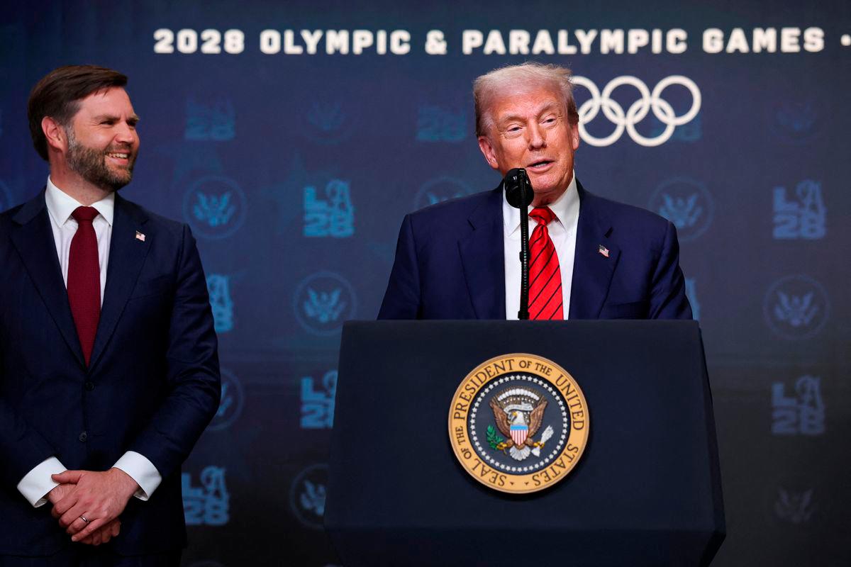 U.S. President Donald Trump, accompanied by Vice President JD Vance. Reuterspix