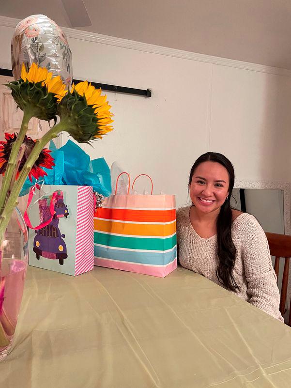 Giovanna Hernandez celebrates her 21st birthday at her home in Leeds, Alabama, U.S. September 27, 2022, in this picture obtained from social media. - Dilan Hernandez/via REUTERSPIX