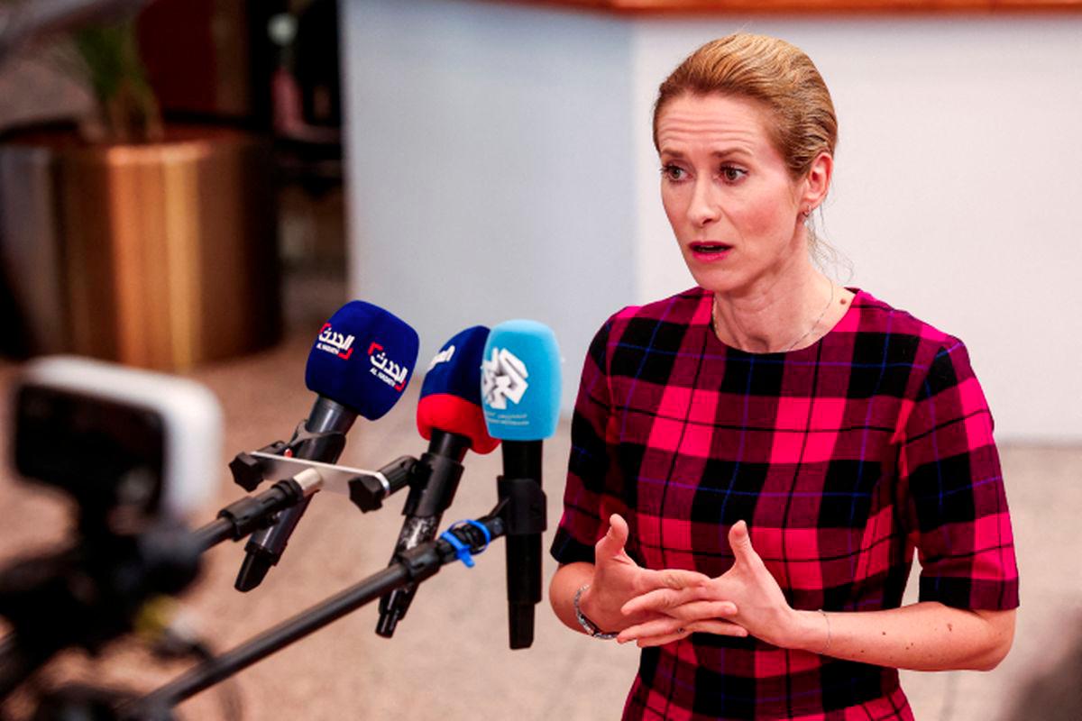 European Union High Representative for Foreign Affairs and Security Policy Kaja Kallas speaks to the media as she arrives at the 5th EU-Southern Neighbourhood Ministerial meeting in Brussels, Belgium, July 14, 2025. - REUTERSPIX