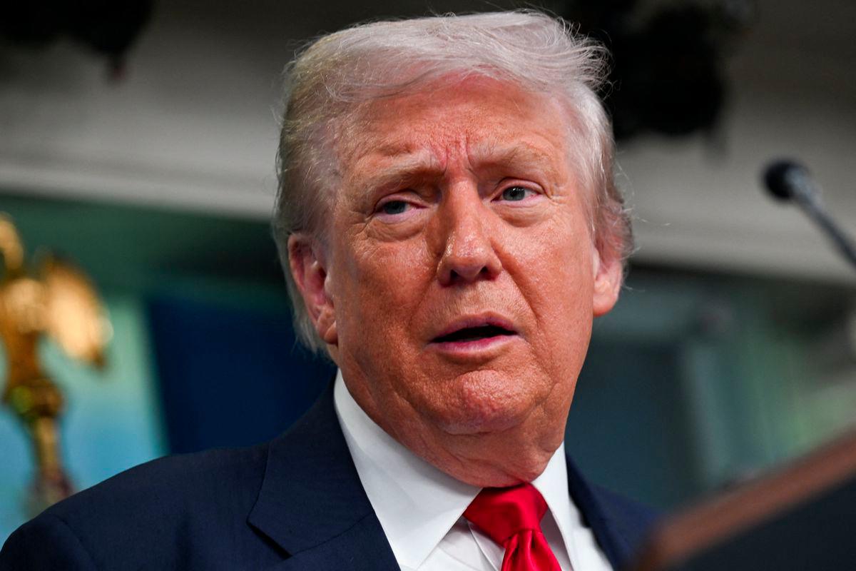 U.S. President Donald Trump speaks to the press about deploying federal law enforcement agents in Washington to bolster the local police presence, in the Press Briefing Room at the White House, in Washington D.C., U.S., August 11, 2025. - REUTERSPIX