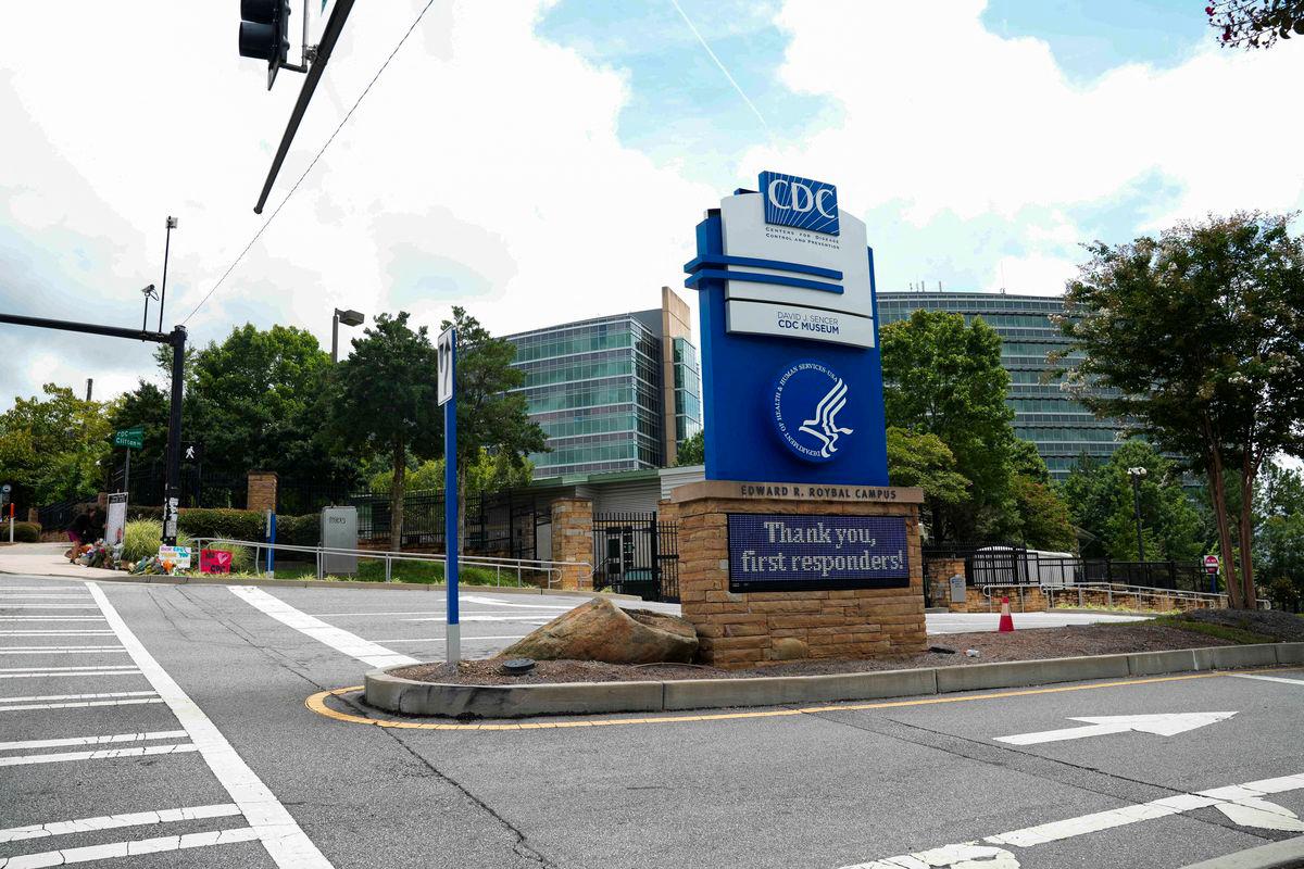 The sign at the entrance to the CDC thanks first responders as community members come out to pay their respects for David Rose, an officer killed on August 8th, in Atlanta, Georgia, while stopping a gunman who was shooting at the Center of Disease Control and Prevention (CDC) in Atlanta, Georgia, U.S. August 11, 2025. - REUTERSPIX