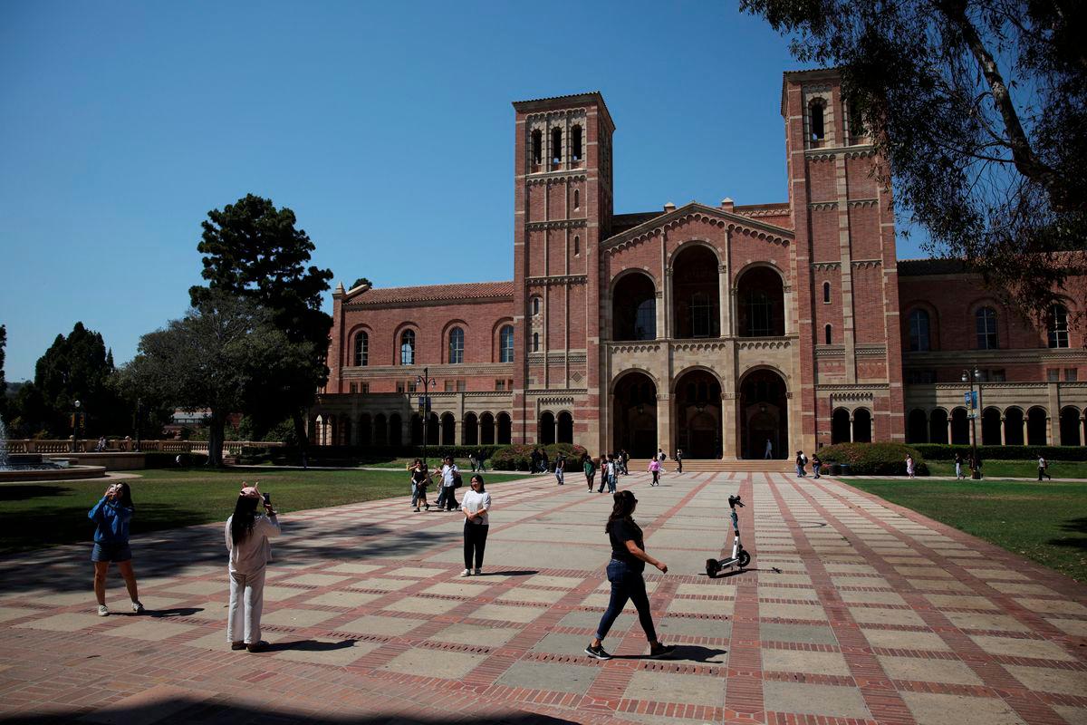 People walk through the campus of the University of California Los Angeles (UCLA) in Los Angeles, California, U.S., August 11, 2025. - REUTERSPIX