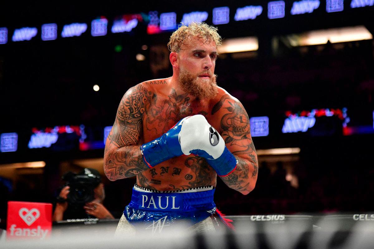 Jake Paul fights against Julio Cesar Chavez Jr. at Honda Center. Mandatory Credit: Gary A. Vasquez-Imagn Images/File Photo