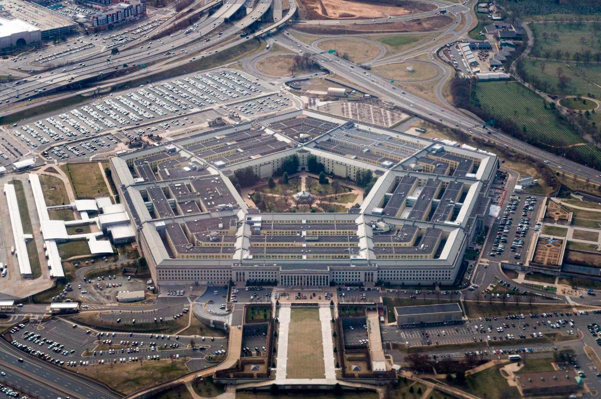 The Pentagon is seen from the air in Washington, U.S., March 3, 2022. - REUTERS