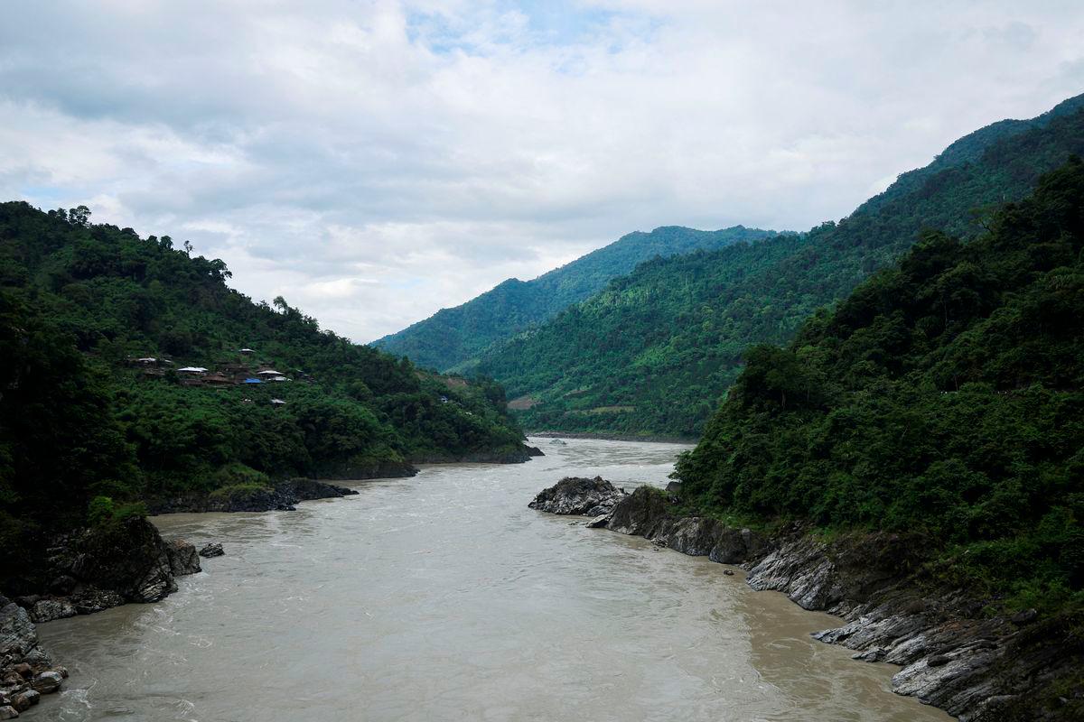 A view shows the Siang river in Siang district, Arunachal Pradesh, India, August 1, 2025. REUTERS/Francis Mascarenhas