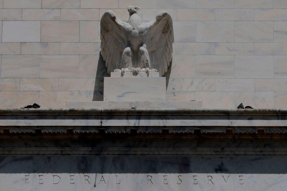 An eagle tops the U.S. Federal Reserve building's facade, as U.S. President Donald Trump said he was firing Federal Reserve Governor Lisa Cook over alleged improprieties in obtaining mortgage loans, in Washington, D.C., U.S., August 26, 2025. - REUTERSPIX
