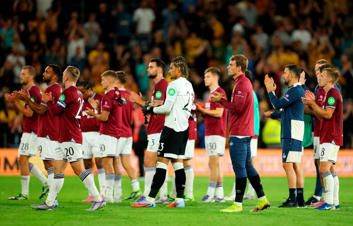 West Ham United’s Mads Hermansen and teammates look dejected after the match Action Images via Reuterspix