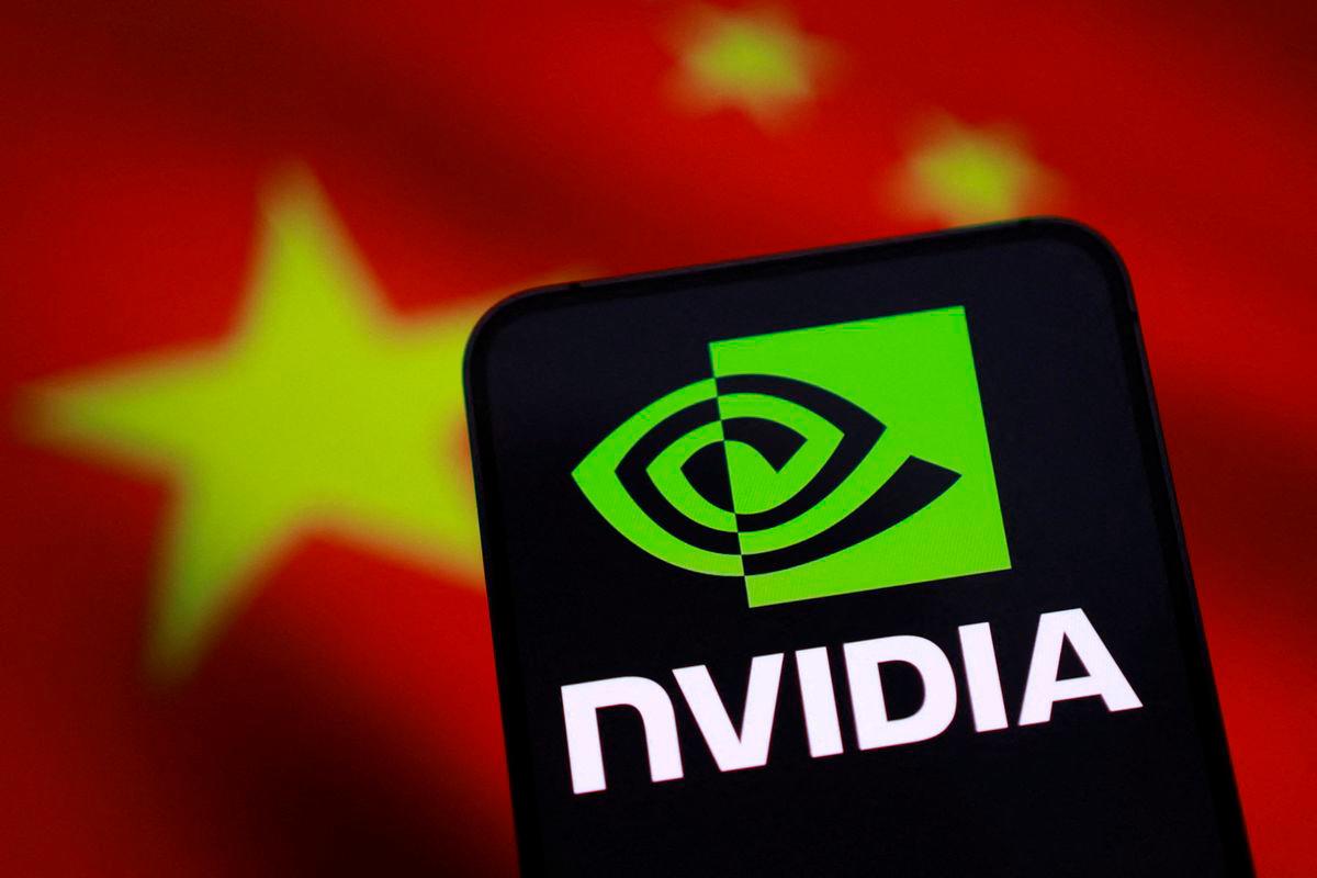 Nvidia logo and Chinese flag are seen in this illustration taken August 27, 2025. REUTERS/Dado Ruvic/Illustration