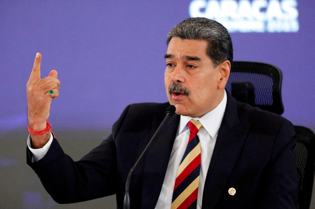 Venezuela's President Nicolas Maduro holds a press conference, amid rising tensions with the United States over the deployment of U.S. warships in the Southern Caribbean and nearby waters, which U.S. officials say aims to address threats from Latin American drug cartels, in Caracas, Venezuela, September 1, 2025. - REUTERSPIX