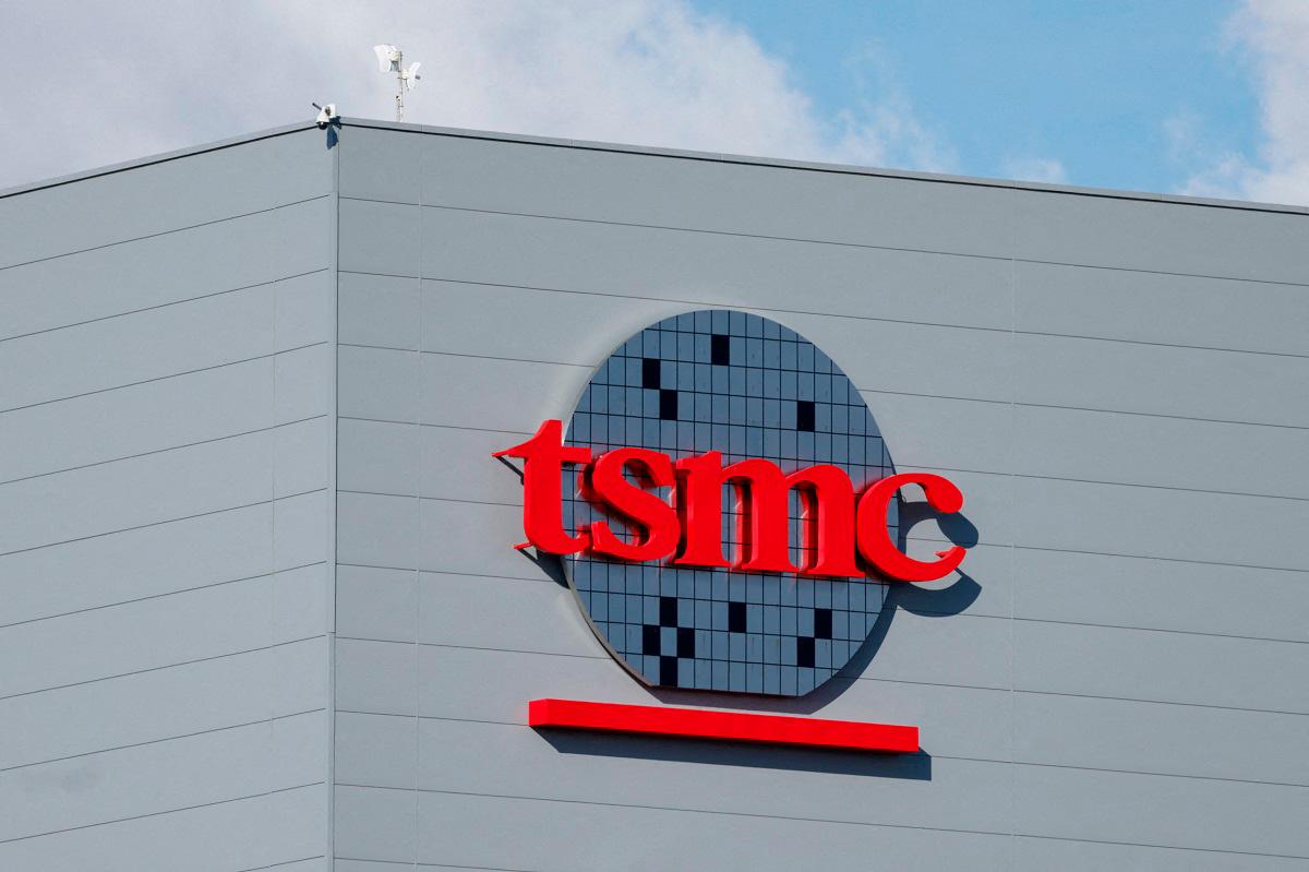 The logo of Taiwan Semiconductor Manufacturing Company (TSMC). - REUTERS/Ann Wang/File Photo