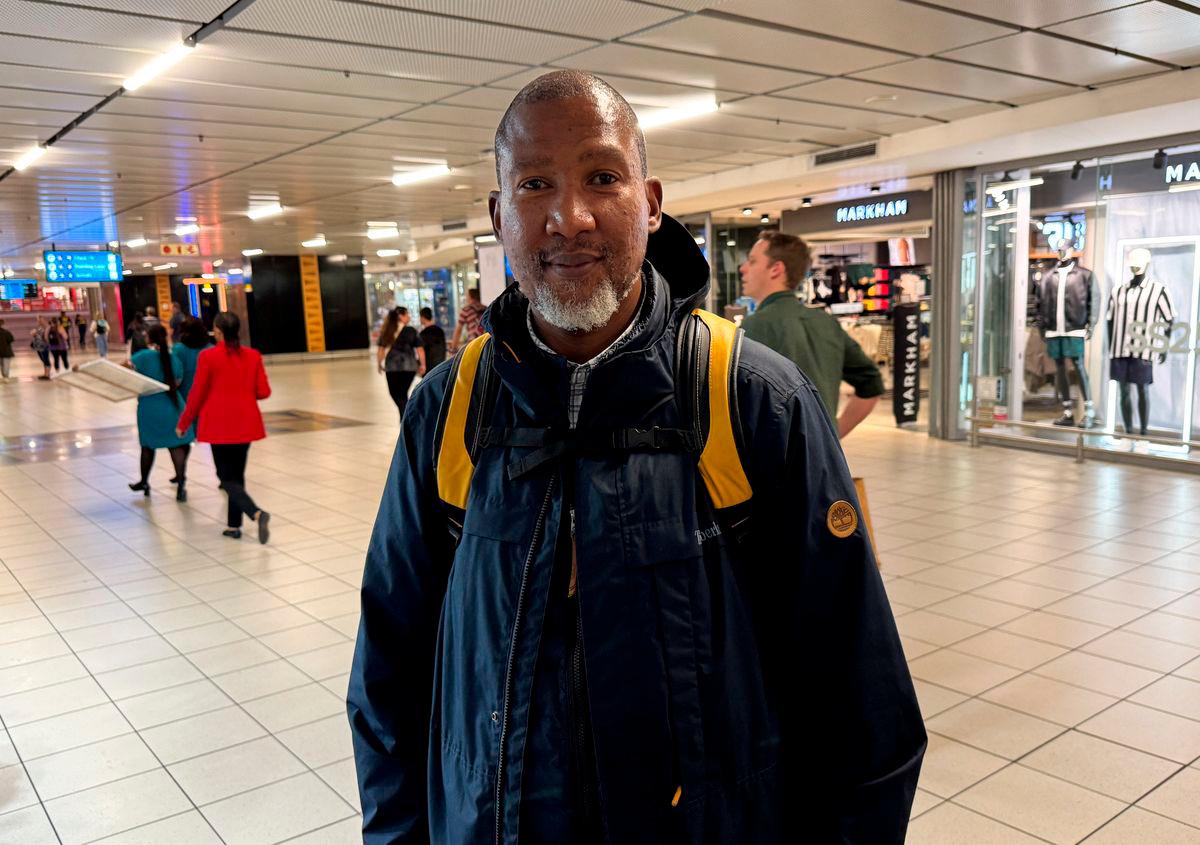 Mandla Mandela, grandson of Nelson Mandela, prepares to board a flight to Tunisia to join the Global Sumud Flotilla aiming to deliver humanitarian supplies to Gaza, at O.R. Tambo International Airport in Johannesburg, South Africa, September 3, 2025. REUTERS/Siyabonga Sishi