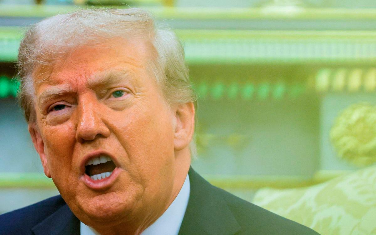U.S. President Donald Trump reacts as he and the President of Poland Karol Nawrocki (not pictured) meet in the Oval Office at the White House in Washington, D.C., U.S., September 3, 2025. - REUTERS