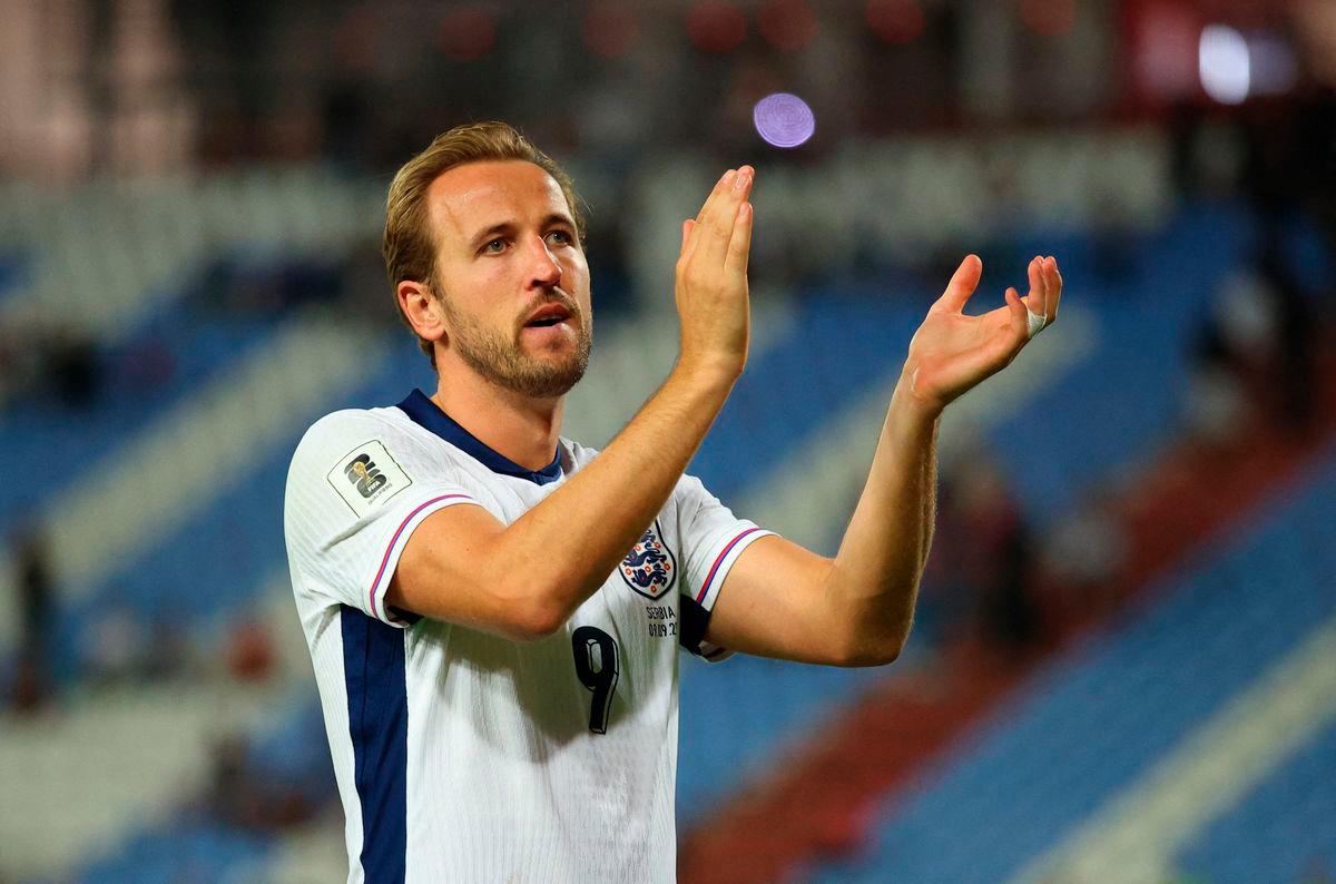 England’s Harry Kane celebrates after the match. Action Images via Reuters