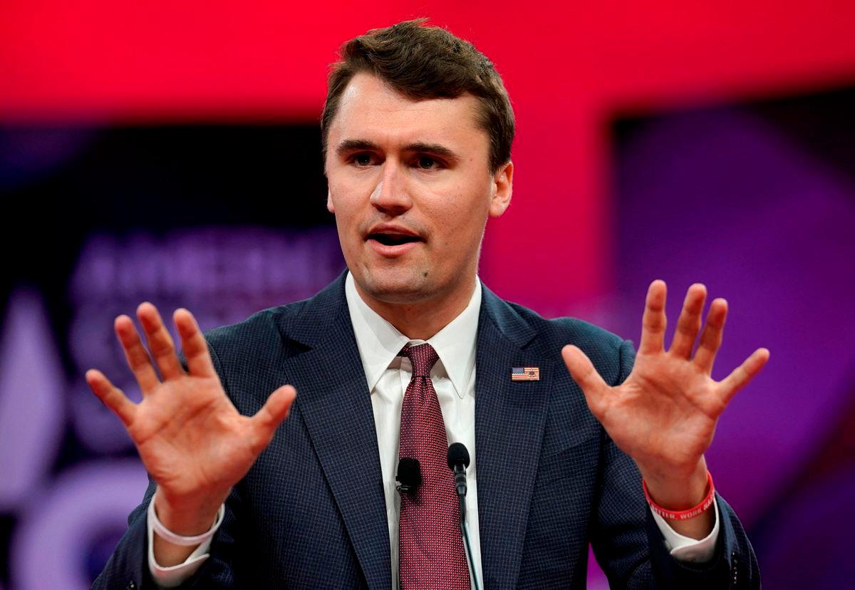 FILE PHOTO: Founder and president of Turning Point USA Charlie Kirk speaks at the Conservative Political Action Conference (CPAC) at National Harbor in Oxon Hill, Maryland, U.S., February 28, 2019. REUTERS/Kevin Lamarque/File Photo