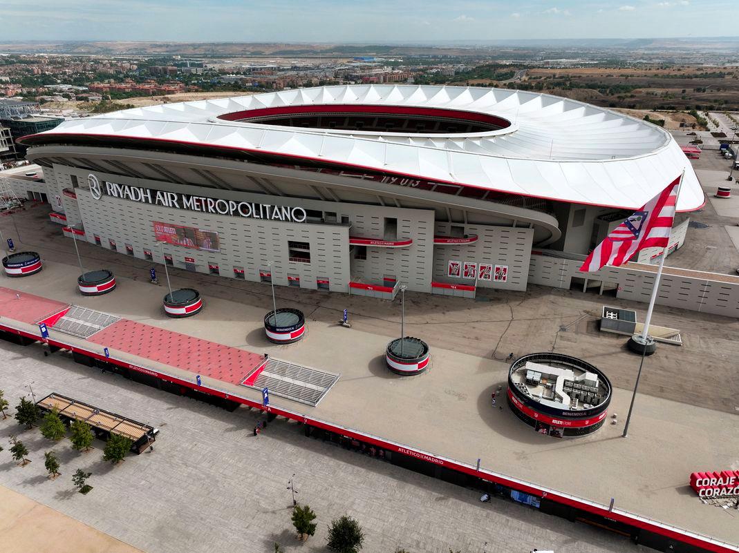 Drone view of Riyadh Air Metropolitano stadium in Madrid, Spain, September 8, 2025. - REUTERSPIX