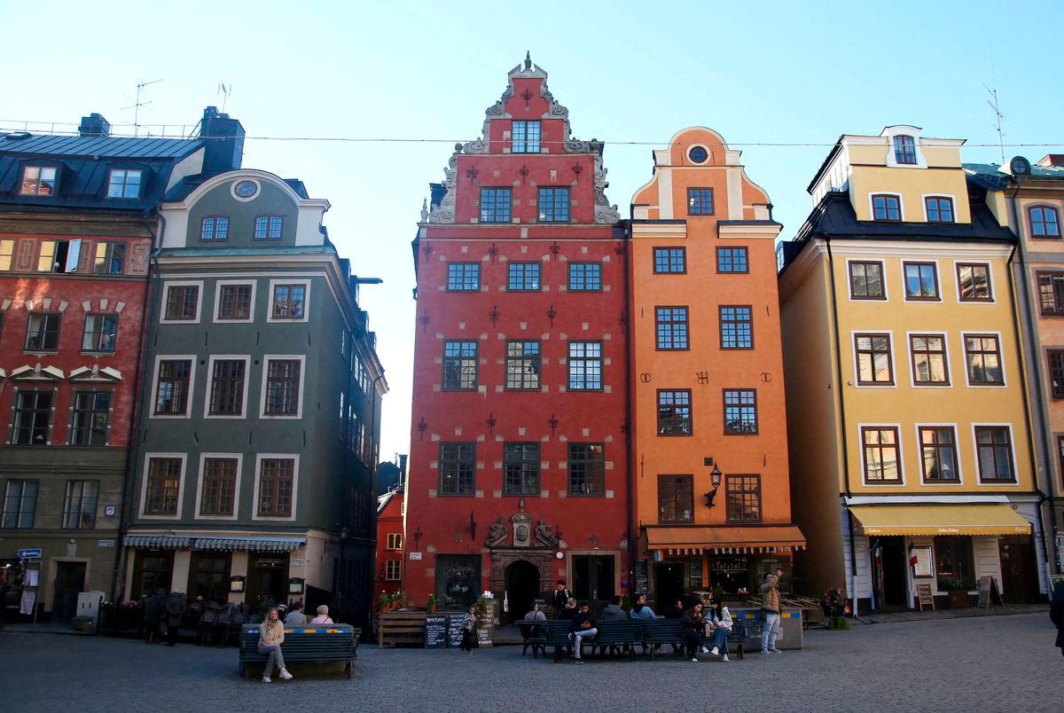FILE PHOTO: A view of buildings on Stortorget square in the Old Town of Stockholm, Sweden, October 17, 2024. REUTERS/ Tom Little/File Photo