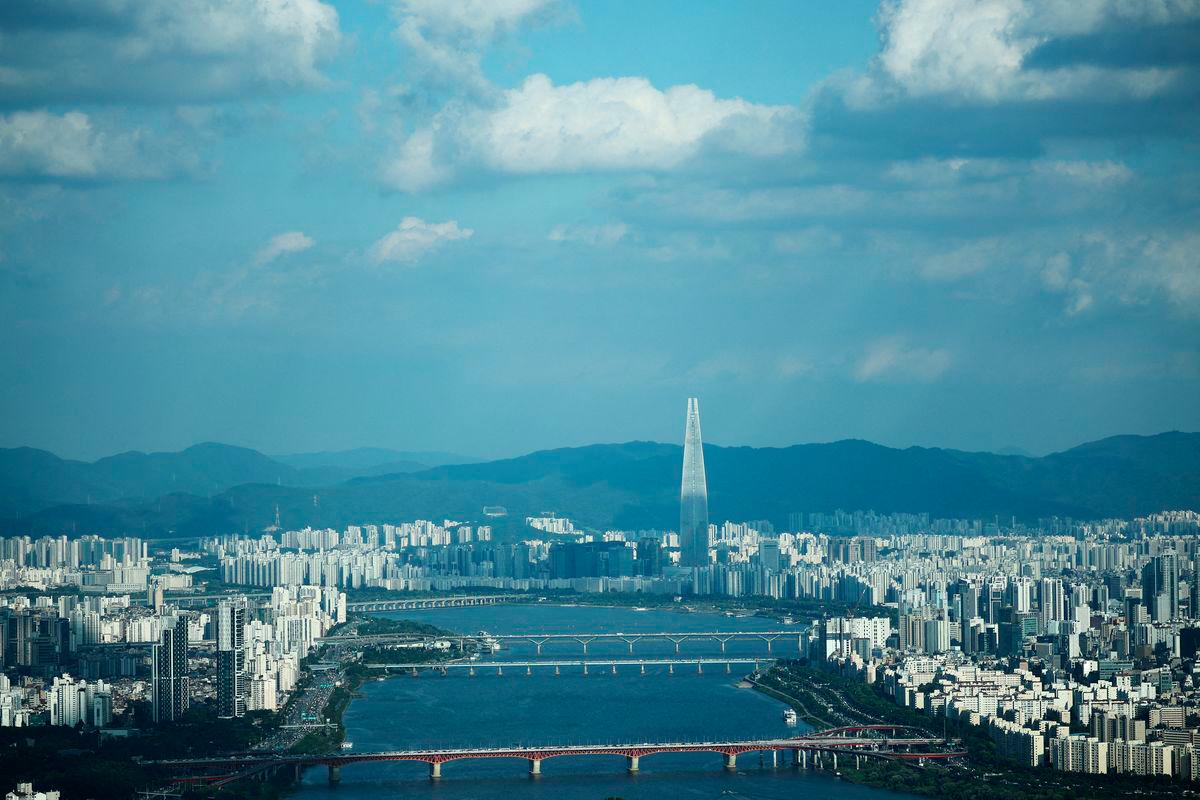 A view shows the city from the top of N Seoul Tower, in Seoul, South Korea, August 7, 2025. - REUTERSPIX