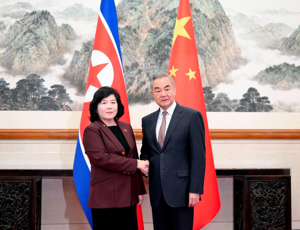 Chinese Foreign Minister Wang Yi meets North Korea's Foreign Minister Choe Son Hui in Beijing, China, in this handout image obtained by Reuters on September 29, 2025. - China's Ministry of Foreign Affairs/Handout via REUTERSPIX