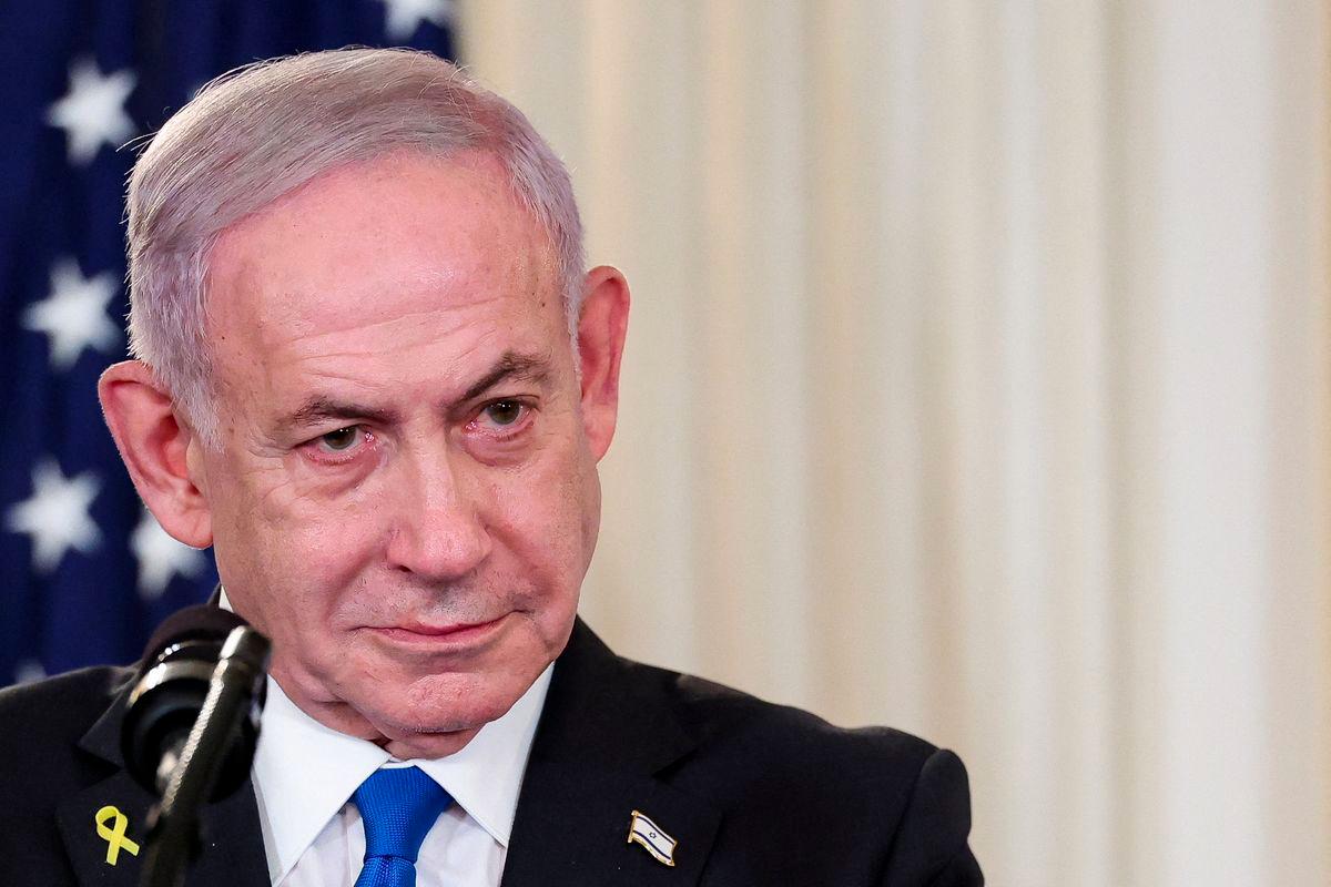Israeli Prime Minister Benjamin Netanyahu attends a joint press conference with U.S. President Donald Trump (not pictured) in the State Dining Room at the White House in Washington, D.C., U.S., September 29, 2025. - REUTERSPIX