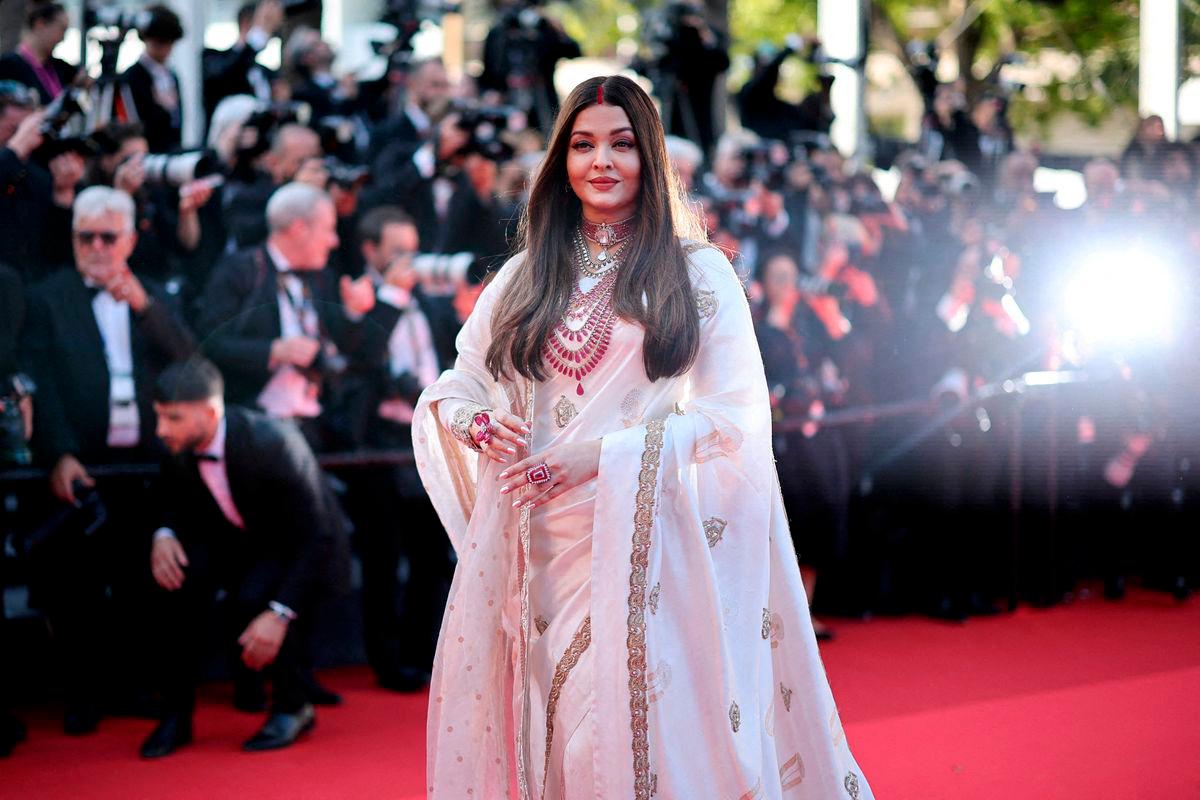FILE PHOTO: Aishwarya Rai poses on the red carpet during arrivals for the screening of the film “The History of Sound” in competition at the 78th Cannes Film Festival in Cannes, France, May 21, 2025. REUTERS/Sarah Meyssonnier/File Photo