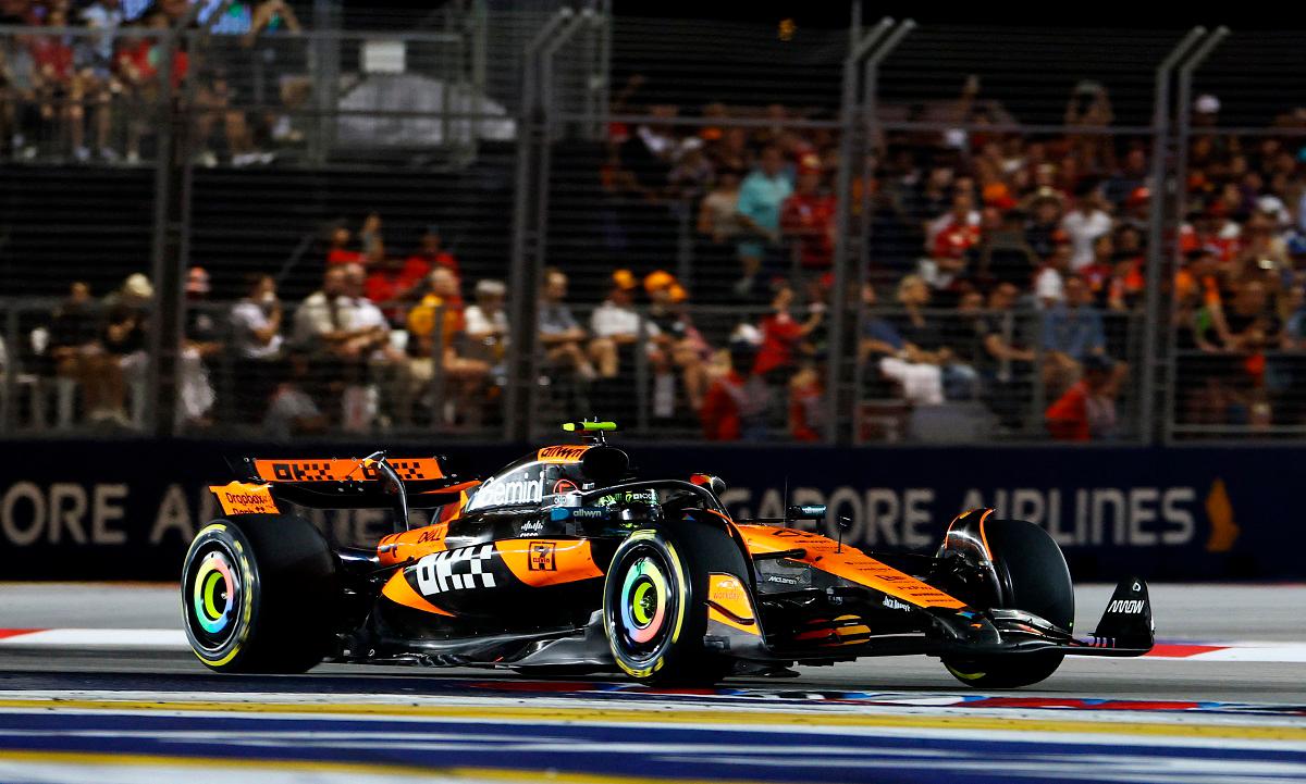 McLaren’s Lando Norris in action during the race. - REUTERS/Athit Perawongmetha