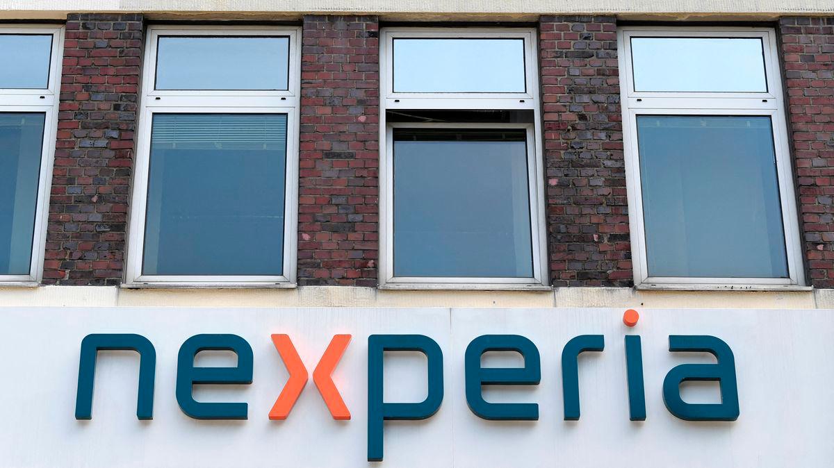 The logo of Dutch semiconductor company Nexperia is pictured, in Hamburg, Germany, June 27, 2024. - REUTERSPIX