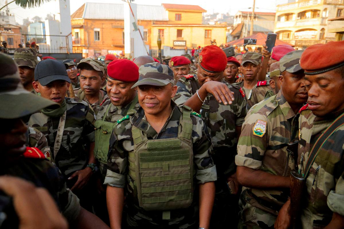 Malagasy military base welcomes Colonel Michael Randrianirina - REUTERSPIX