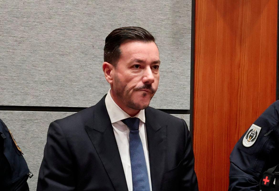 Rene Benko, founder of Austrian property group Signa, which has collapsed, waits for the start his insolvency-related fraud trial, in a courtroom in Innsbruck, Austria, October 15, 2025. - REUTERSPIX
