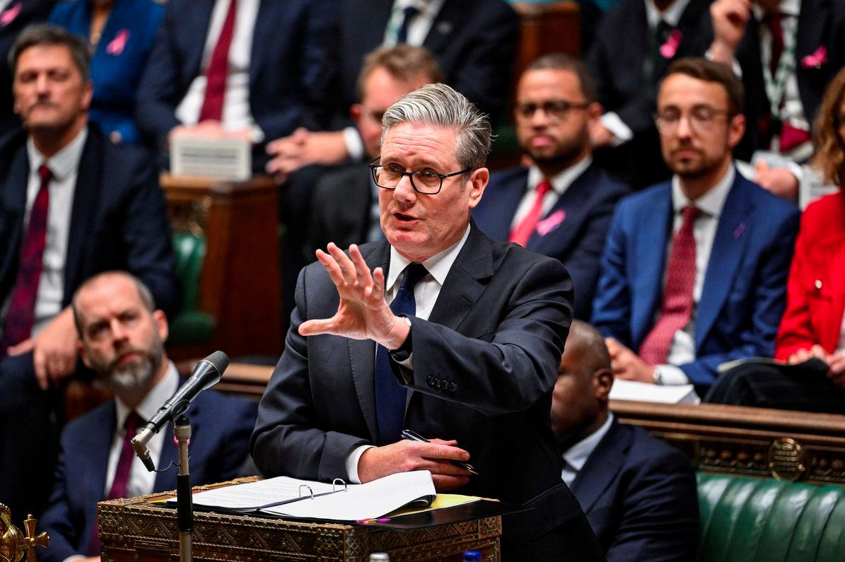 Britain's Prime Minister Keir Starmer speaks during the Prime Minister's Questions at the House of Commons in London, Britain, October 15, 2025. - © House of Commons/Handout via REUTERSPIX