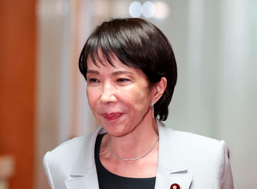 Leader of Japan's ruling Liberal Democratic Party (LDP) Sanae Takaichi leaves after a meeting with party members at its headquarters in Tokyo, Japan, October 16, 2025. - REUTERSPIX