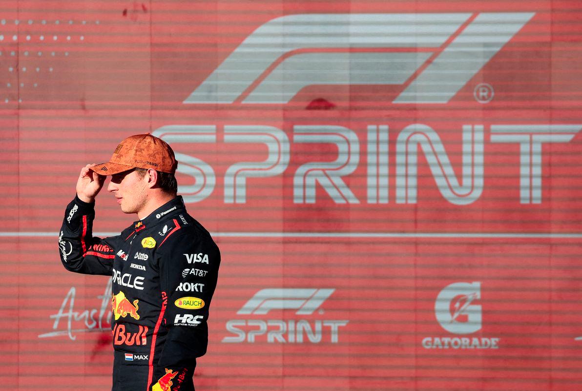 Formula One F1 - United States Grand Prix - Circuit of the Americas, Austin, Texas, U.S. - October 17, 2025Red Bull's Max Verstappen after qualifying in pole position for the sprint race - REUTERSPIX