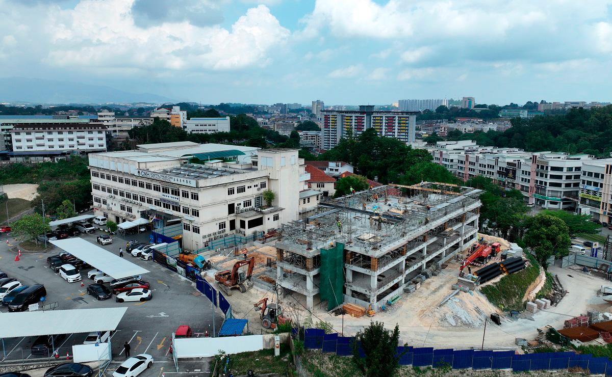 - The ongoing expansion of the CMH Specialist Hospital in Seremban. - Pic courtesy of NSCMA