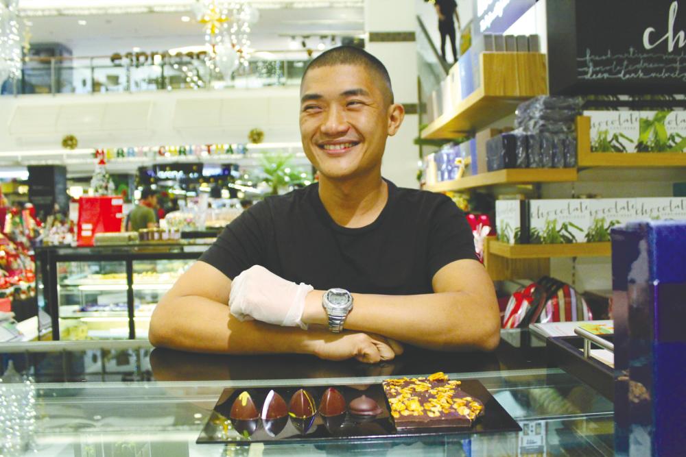 Ong Ning-Geng with his chocolate creations. – Courtesy of Ong Ning-Geng