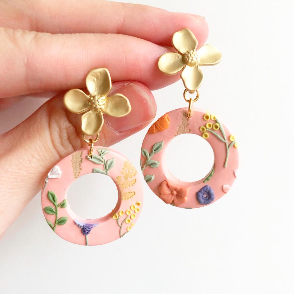 $!Spring Gardens Hollow Round Earrings. – COURTESY OF WENDY GAN