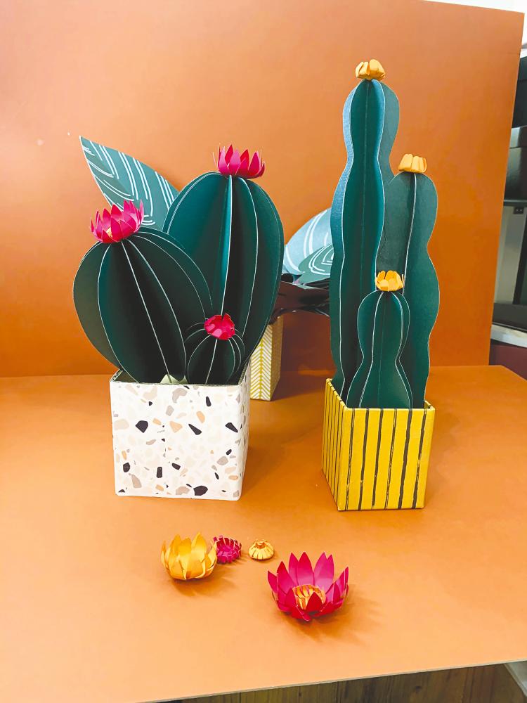 $!Something cute for the office workstation ... Dora’s paper plants.