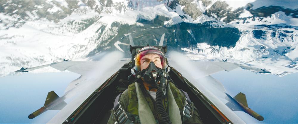 Cruise manages to do an impressive amount of character work snapped into a fighter pilot helmet. – PARAMOUNT PICTURES
